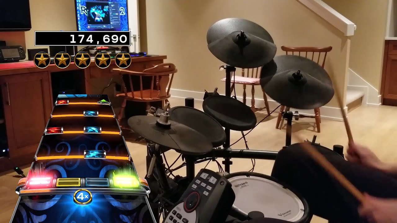Hells Bells (Live) by AC/DC | Rock Band 4 Pro Drums 100% FC
