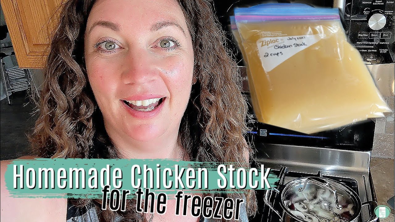 Homemade CHICKEN STOCK for the Freezer