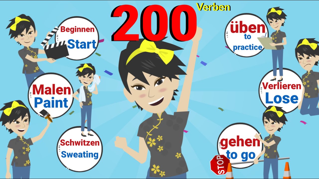Learn German Fast: 200 Essential Verbs You Need to Know 🗣️📚 | A1-A2