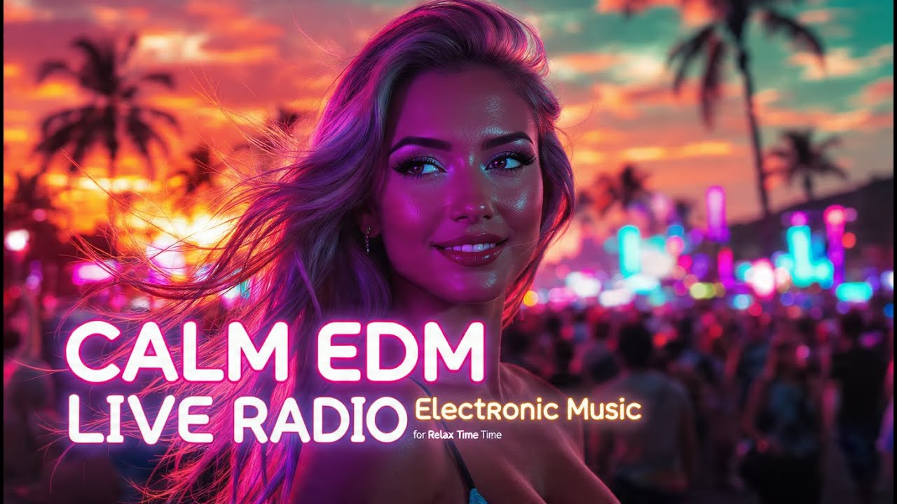 Calm EDM Live Radio 🎶 Soft Electronic Music for Relaxing Time