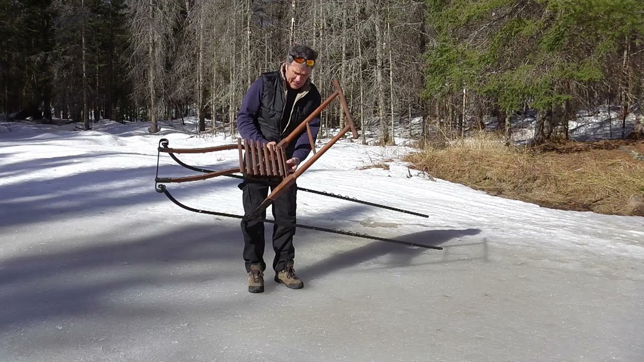 Kick Sled Fun/ Ice Sled / Fun In Winter