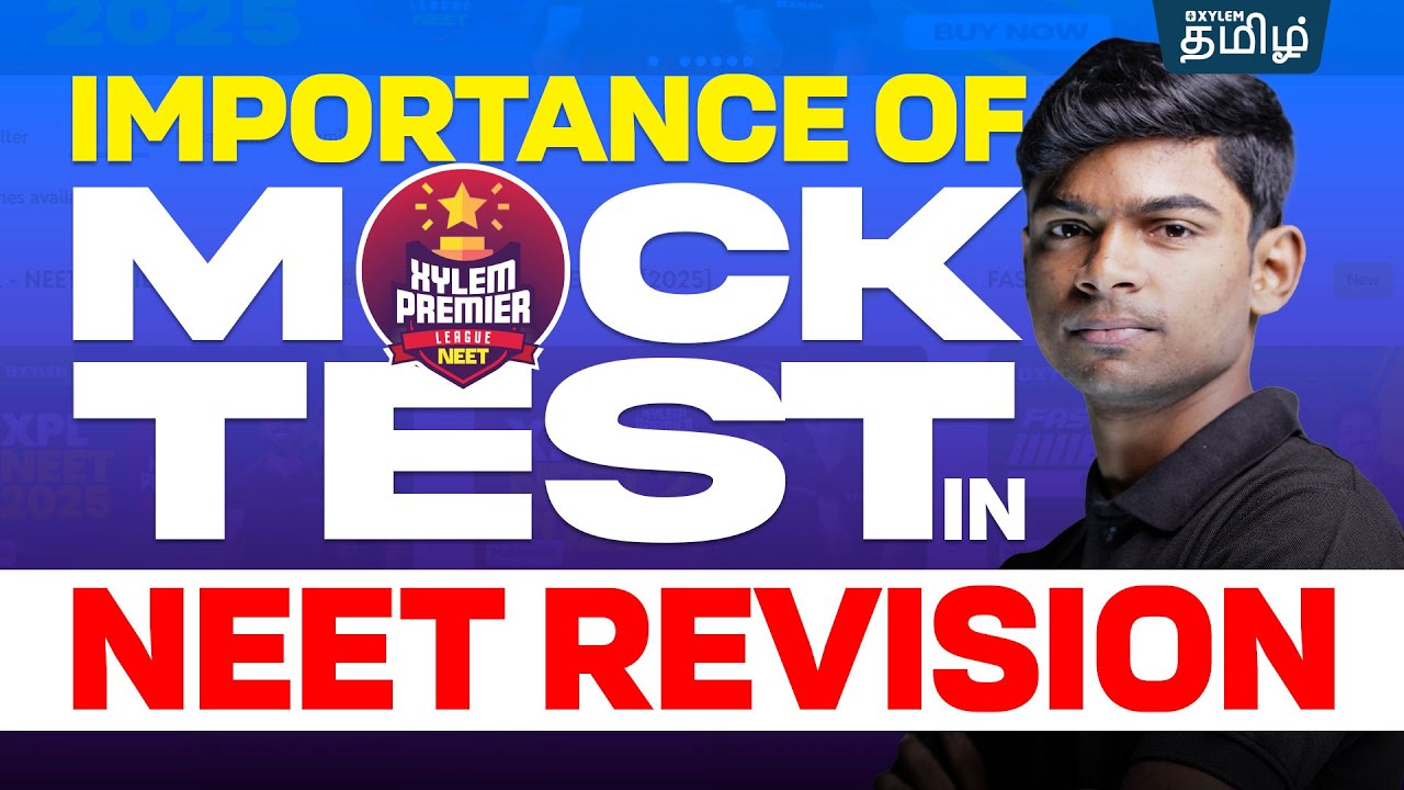 Importance of Mock Tests in NEET Revision🤗  | Tony sir | Xylem NEET Tamil