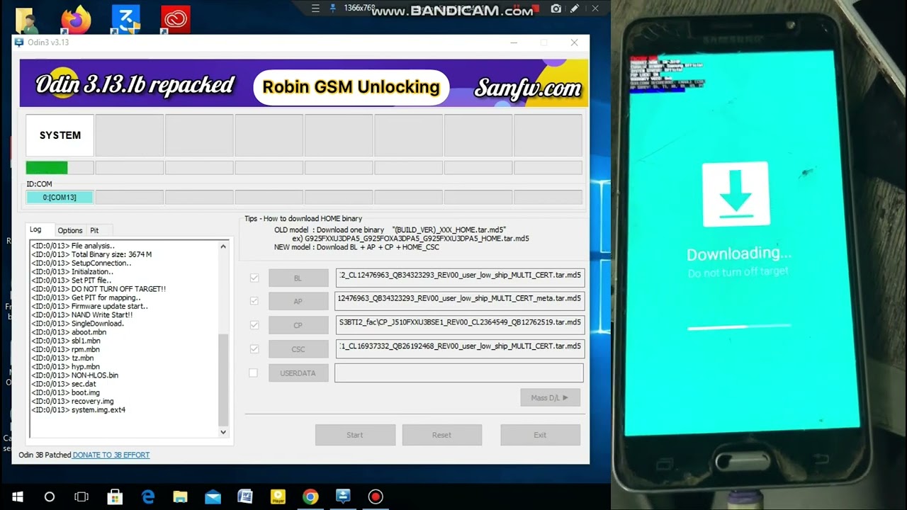 Samsung Galaxy J5 ⑥ SM-J510F  Fix Hang Logo Problem Flash 4File 100% Tested Firmware  Android 7.1.1