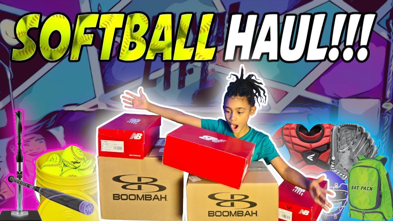 SURPRISE Softball Haul!!! What's Inside??? 🤩 (New Softball Gear and Equipment!)