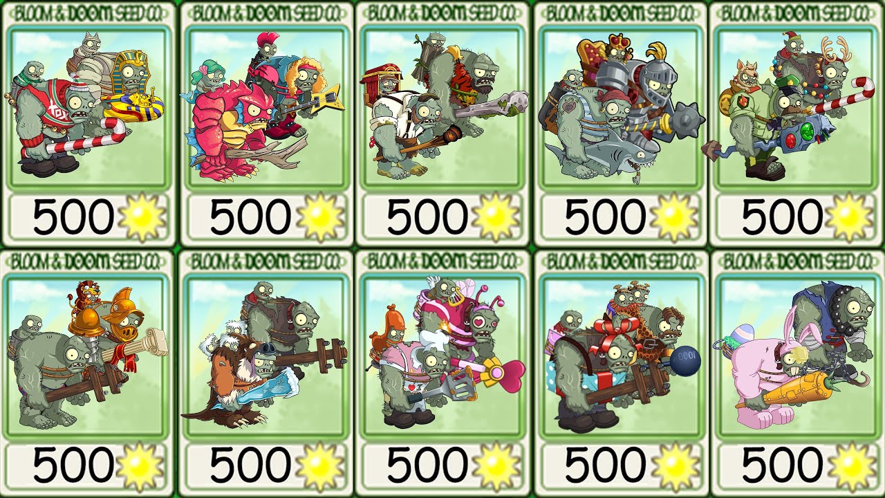 PvZ 2 Couple Gargantuar Battlez – 32 Gargantuar Vs Gargantuar – What Gargantuar Couple will win?
