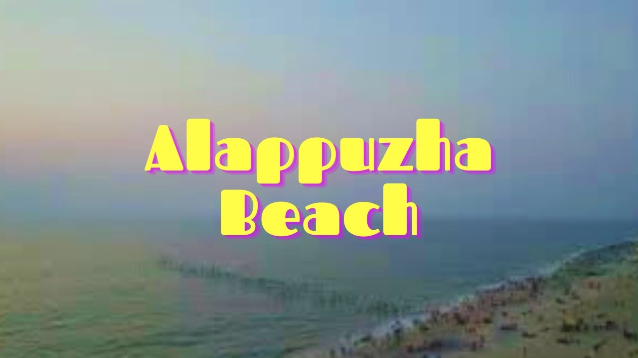 Aerial view of Alappuzha beach during Sunset | 4K