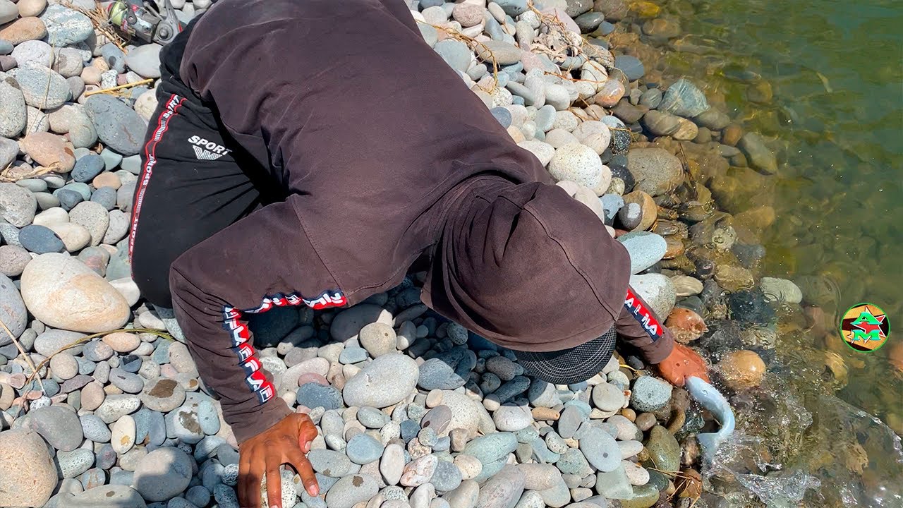 IMPRESI&Oacute;NANTE PESCA EN R&Iacute;O - fish hunting - river fishing
