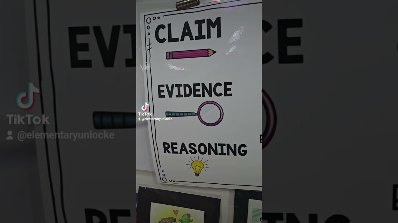 Claim, Evidence, and Reasoning in Elementary Science