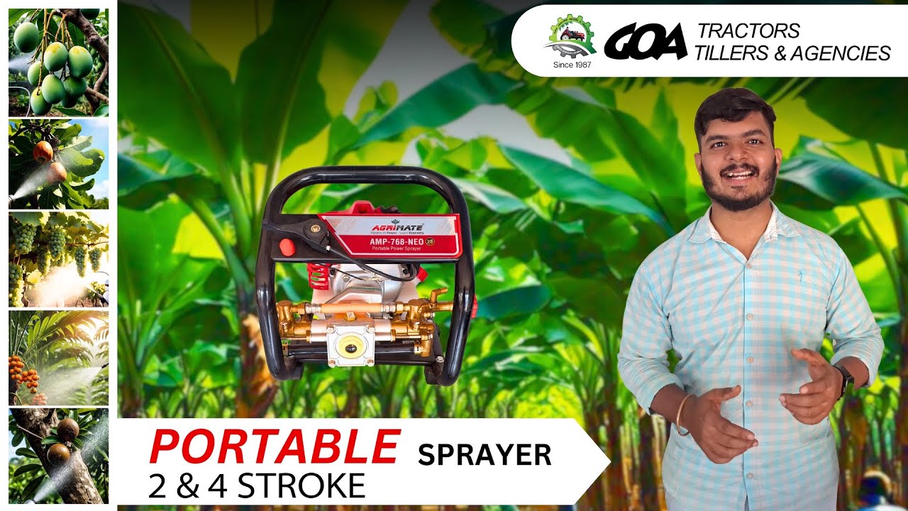 PORTABLE SPRAYER | 2 & 4 Stroke Maintenance Tips, Features #portablesprayer #sprayer #agrimate