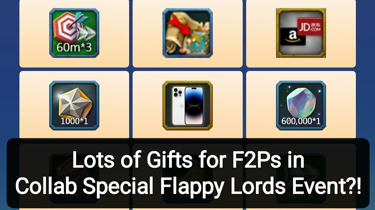 Lords mobile - FREE Gifts in Flappy collab special event?!