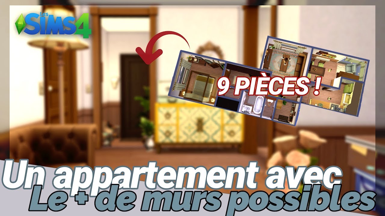 Meubler un appartement avec le PLUS de murs possible ! - Les sims 4