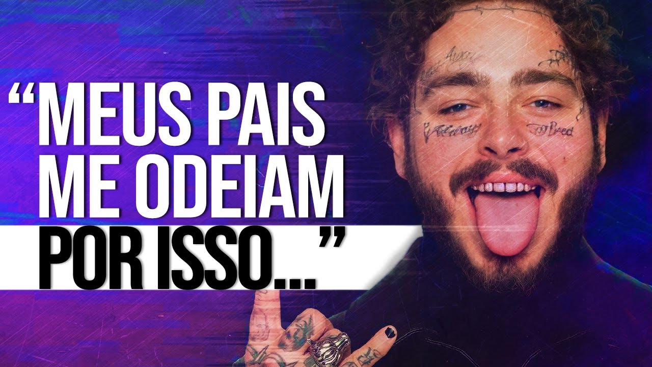 A CURIOSA História de POST MALONE... (largou a escola para fazer música) | Documentário