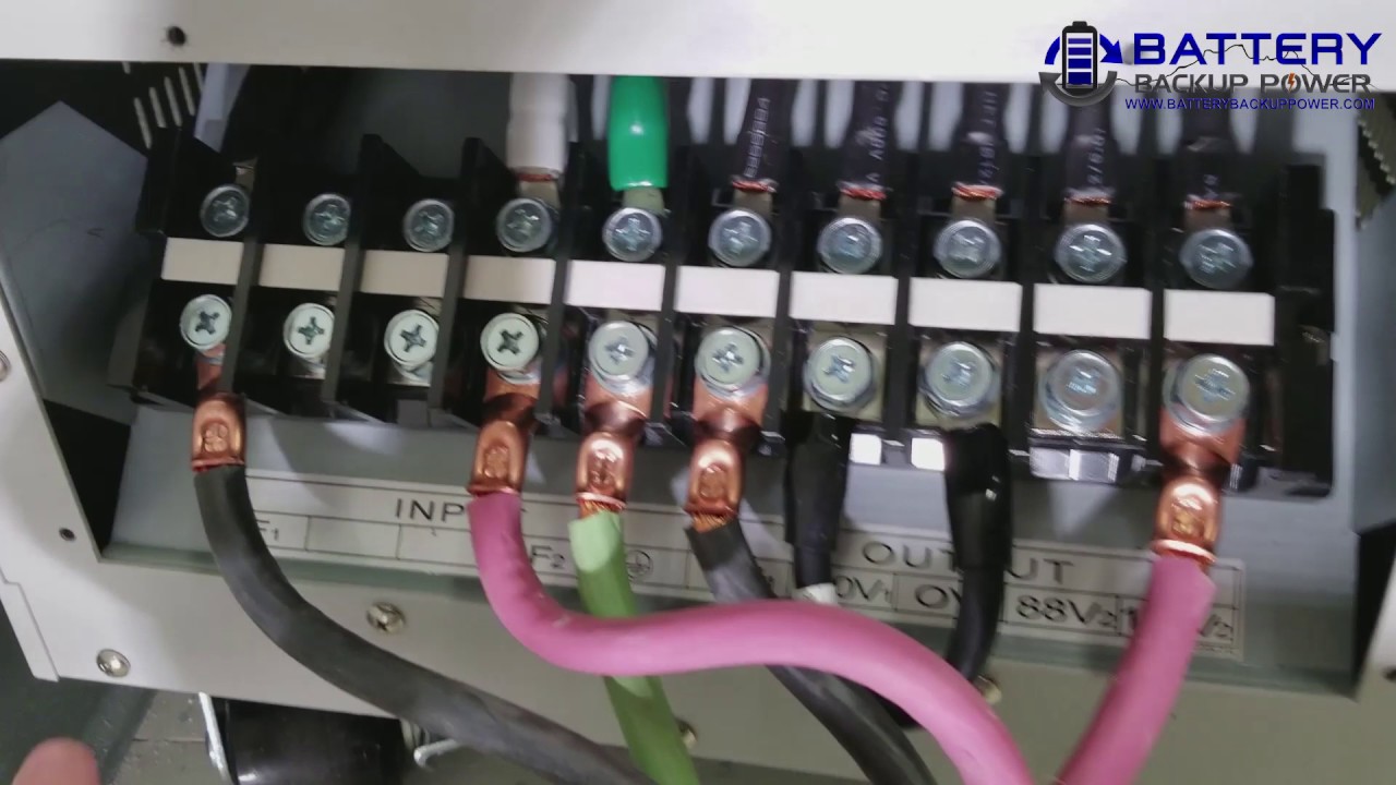 Wiring A 6 kva, 10 kva, 15 kva, or 20 kva Battery Backup Power UPS To A Subpanel