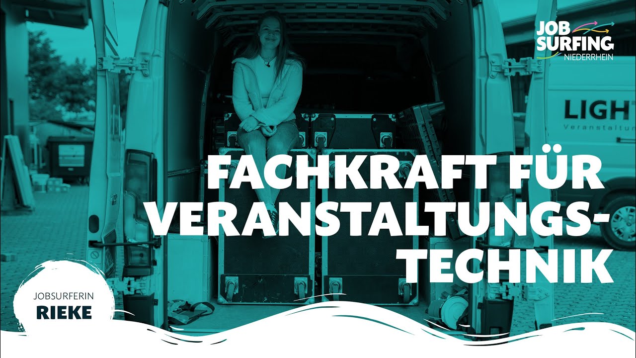 Fachkraft für Veranstaltungstechnik - Rieke hat diesen Ausbildungsberuf für euch gecheckt!