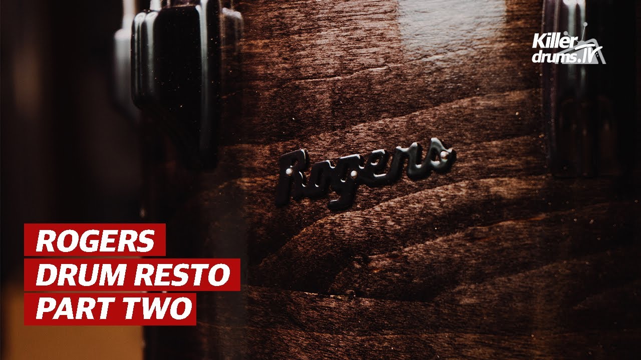 ROGERS Drum Resto | PART 2 - How to stain and finish a drum by hand.