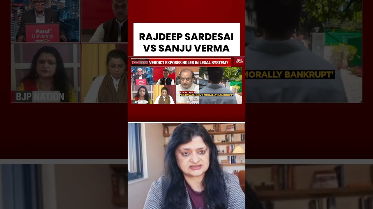 Watch Rajdeep Sardesai & BJP's Sanju Verma in a Heated Argument Over Kejriwal's Liquor Scam Case