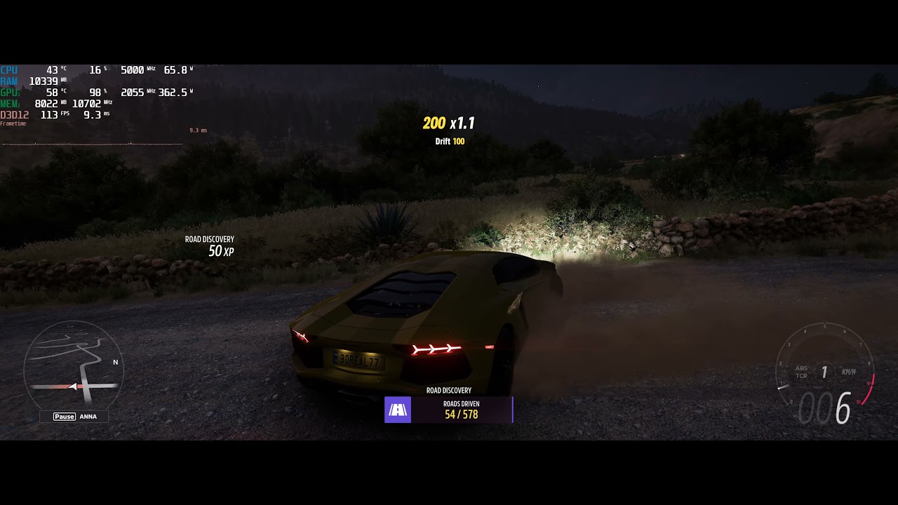 Forza Horizon 5 - RTX 3080 Ti - Extreme RT ON 3440x1440 21:9 Lamborghini Aventador