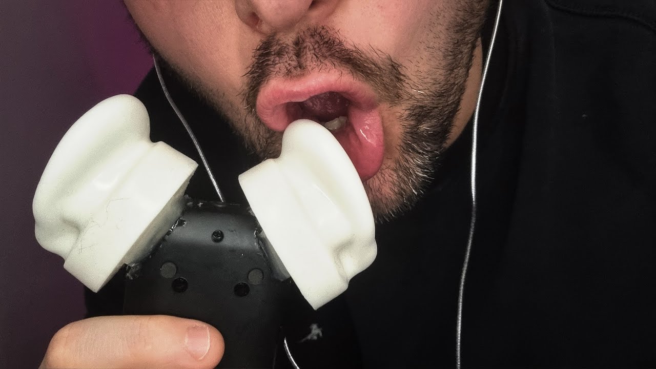 ASMR Ear Munching Tascam Mouth Sounds