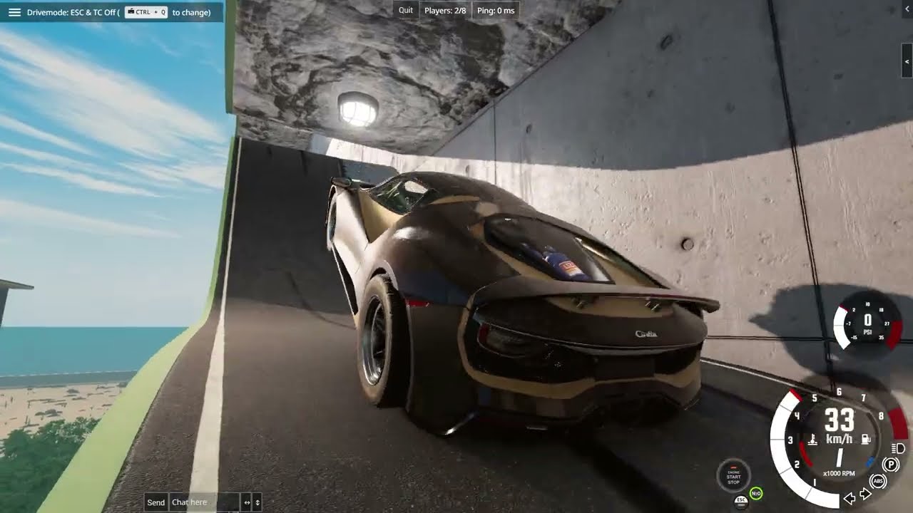 SUPERCARS vs TUNNELS IMPOSSIBLES dans BeamNG Drive Multijoueur !