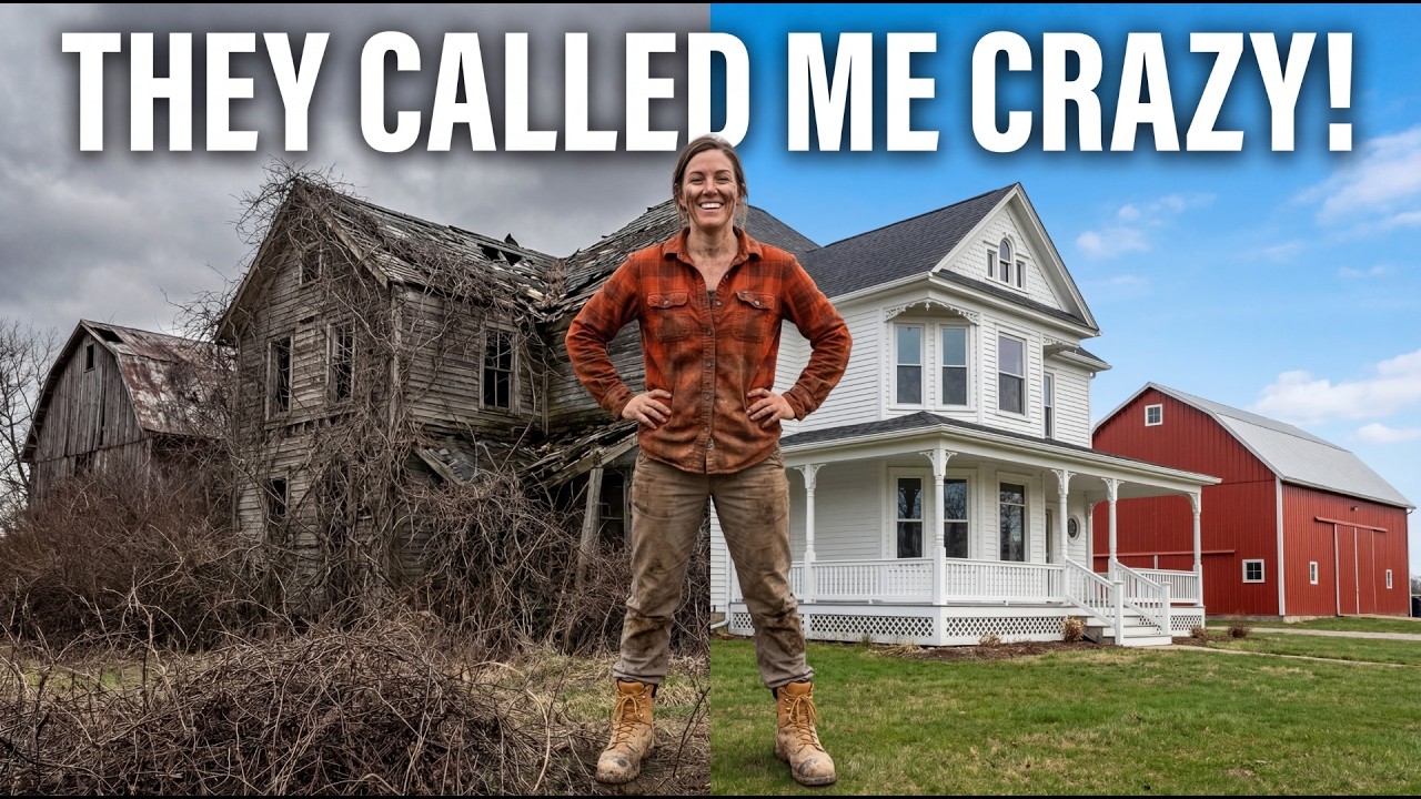 Everyone Said She Was Crazy For Restoring This Alone | Single Woman Rebuilds Collapsed 1890s Ranch