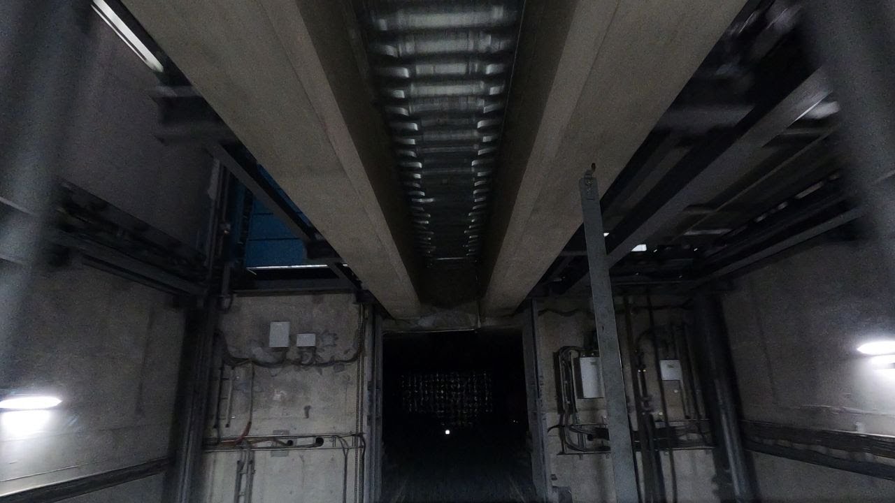 【4K車載動画】機械式地下駐車場 新横浜駅/Mechanical underground parking