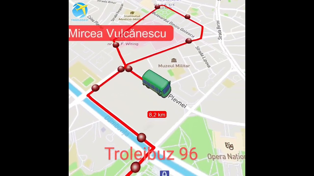București România Troleibuz 96 Gara de Nord - Alexandria