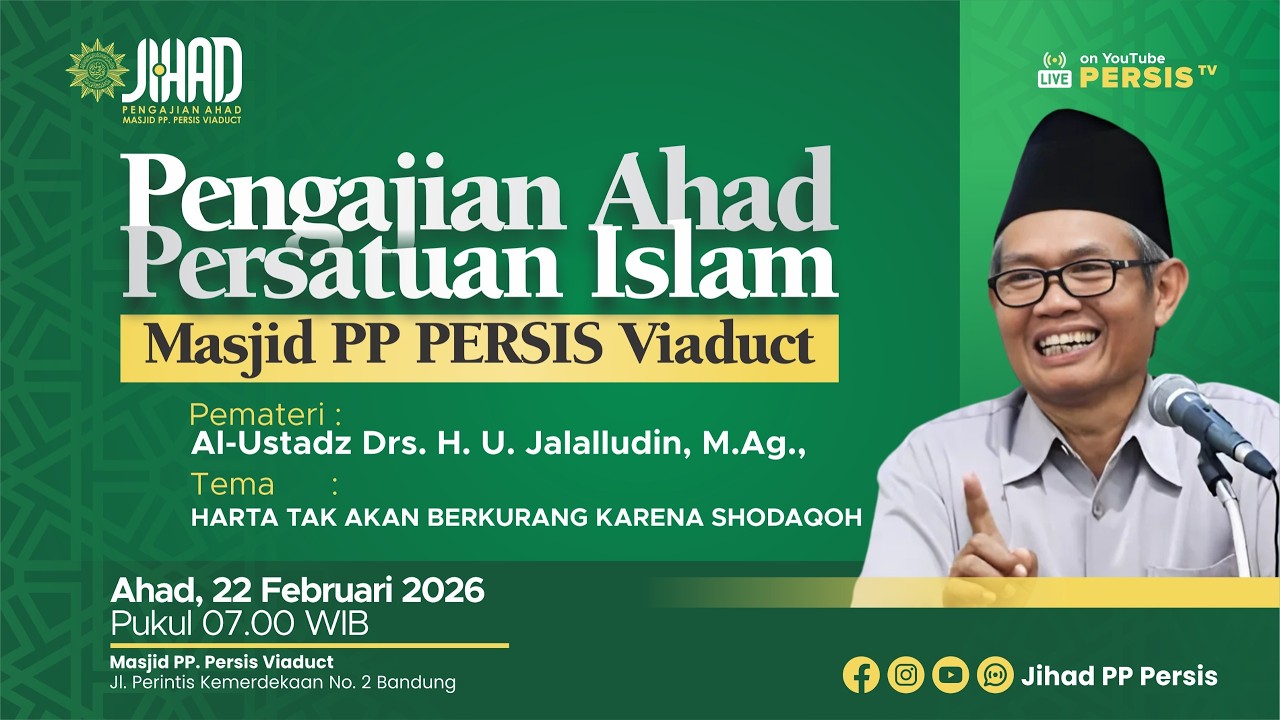 Harta Tak Akan Kurang Karena Shodaqoh Oleh :Al - Ustadz Drs. H. U. Jalalludin, M.Ag.,