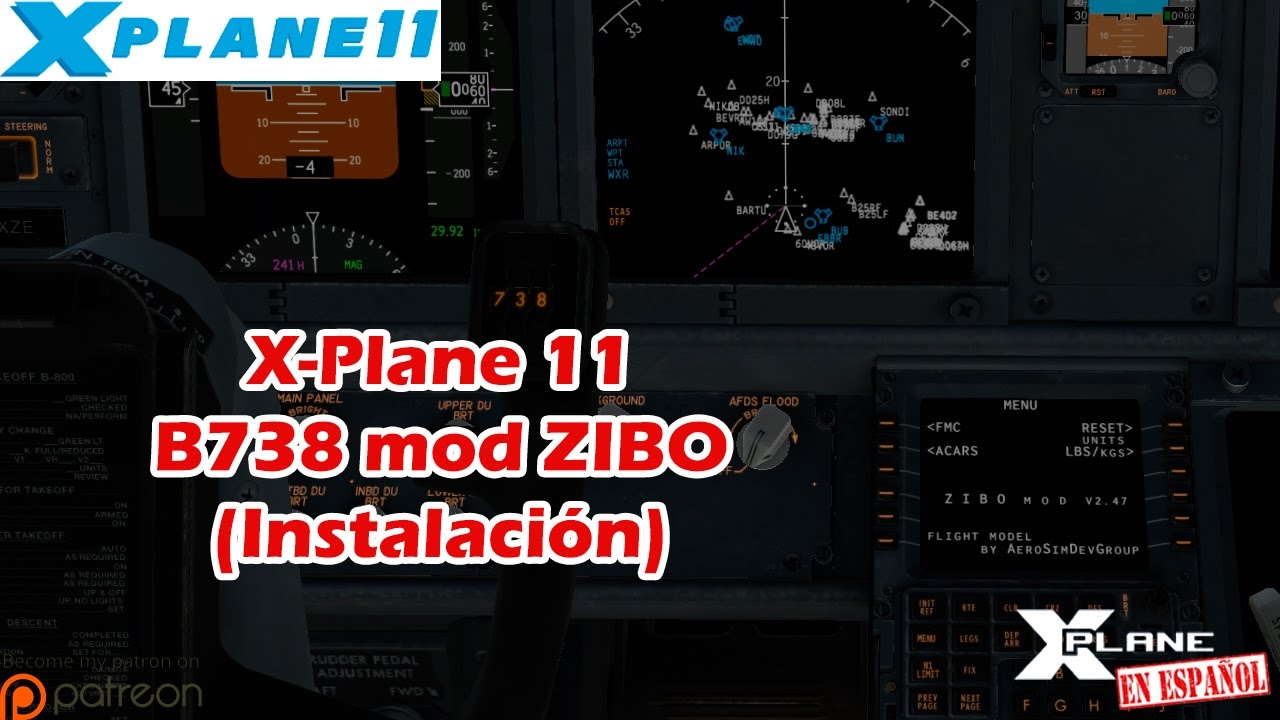X-Plane 11 | B737-800 | mod ZIBO