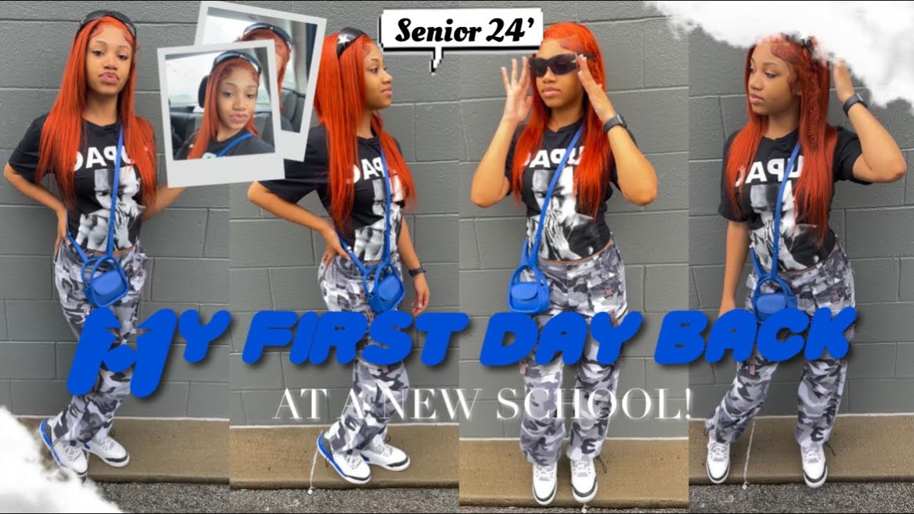 GRWM ✰ | First day at a NEW school *Senior Yearr* ✏️ | Madi Amor