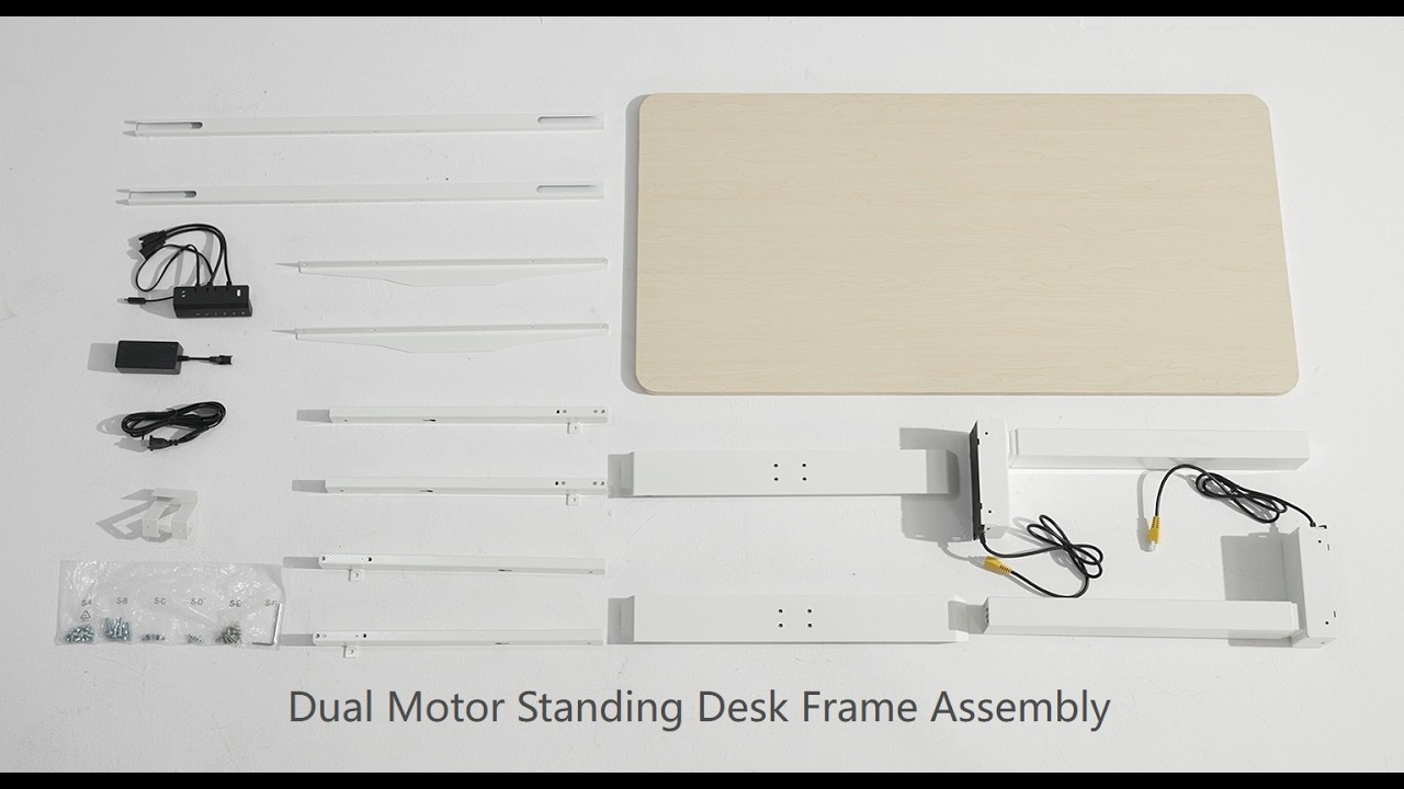 Dual Motor 3-Stage Height-Adjustable Desk Assembly | OEM System