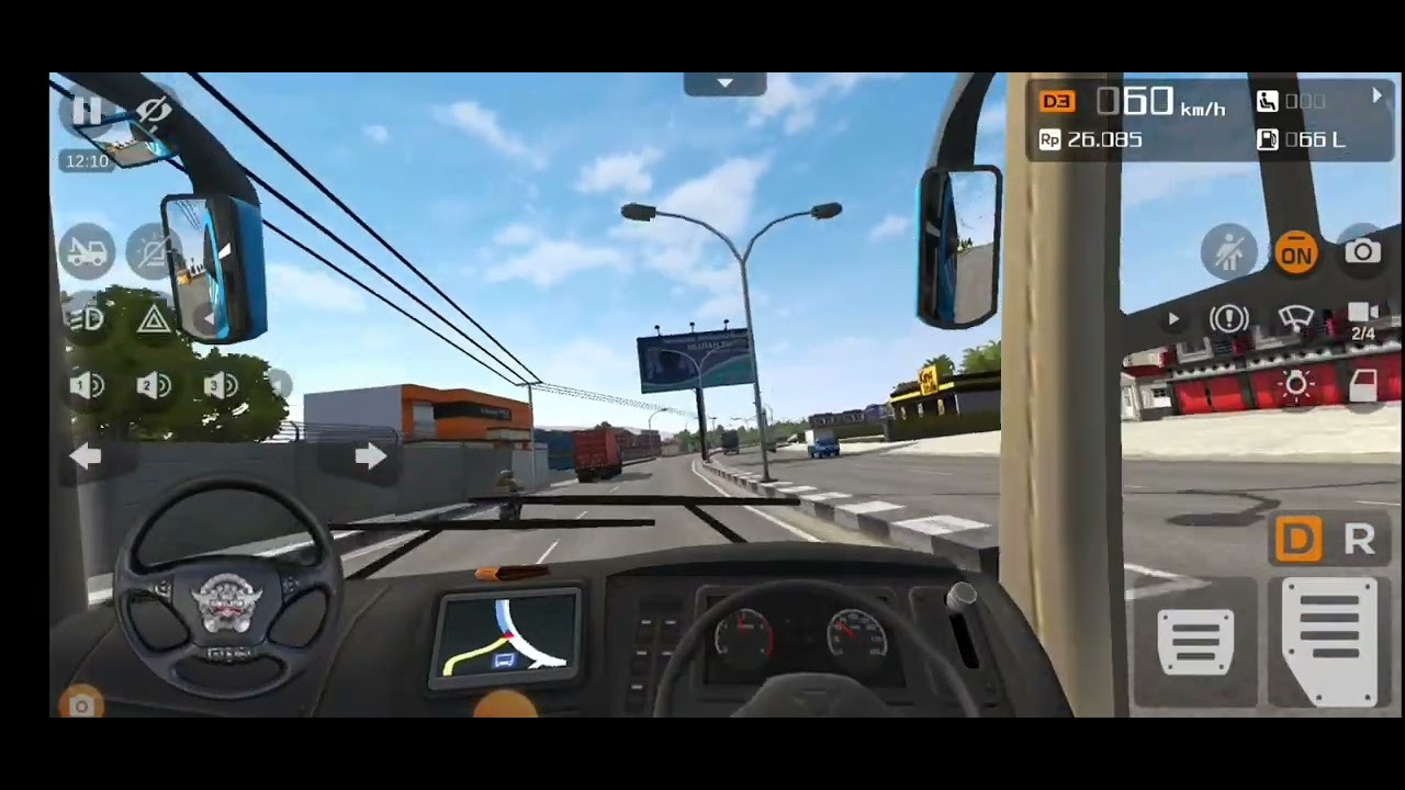 Indonesia bus driving #shorts #gaming #viral #driving #youtubeshorts #heavydriver