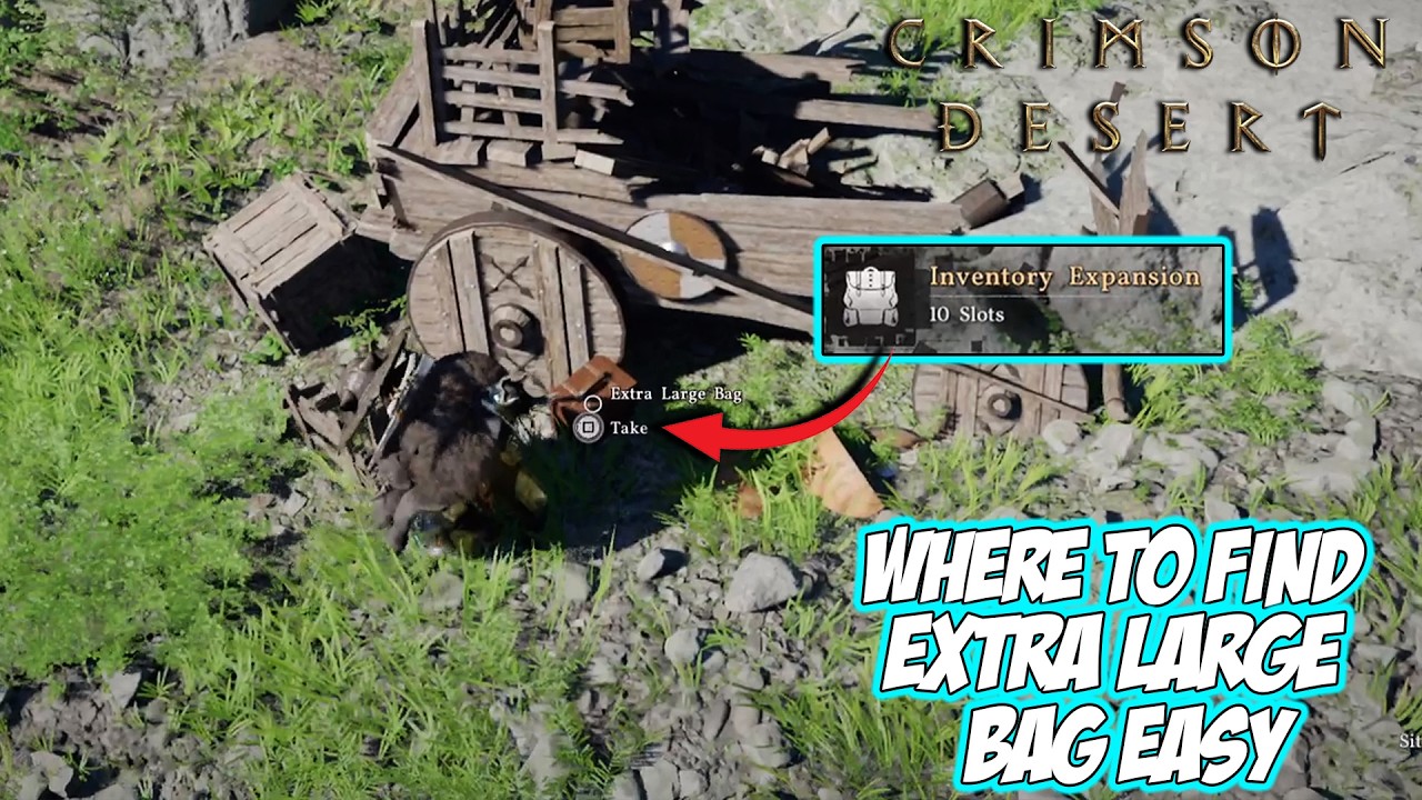 Crimson Desert - Where to FIND EXTRA LARGE BAG (+10 Slots)