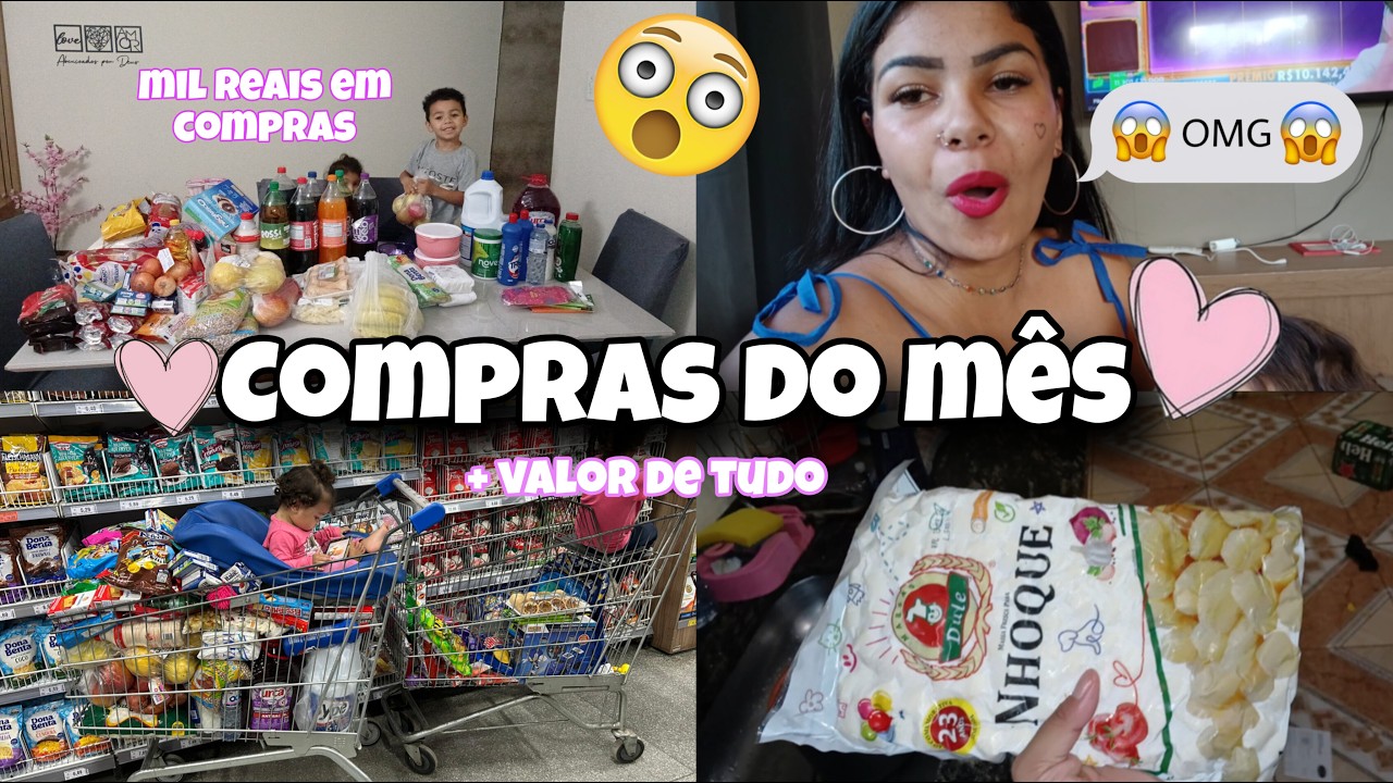 1 MIL REAIS EM COMPRAS? 😳 VIDA REAL DE MÃE