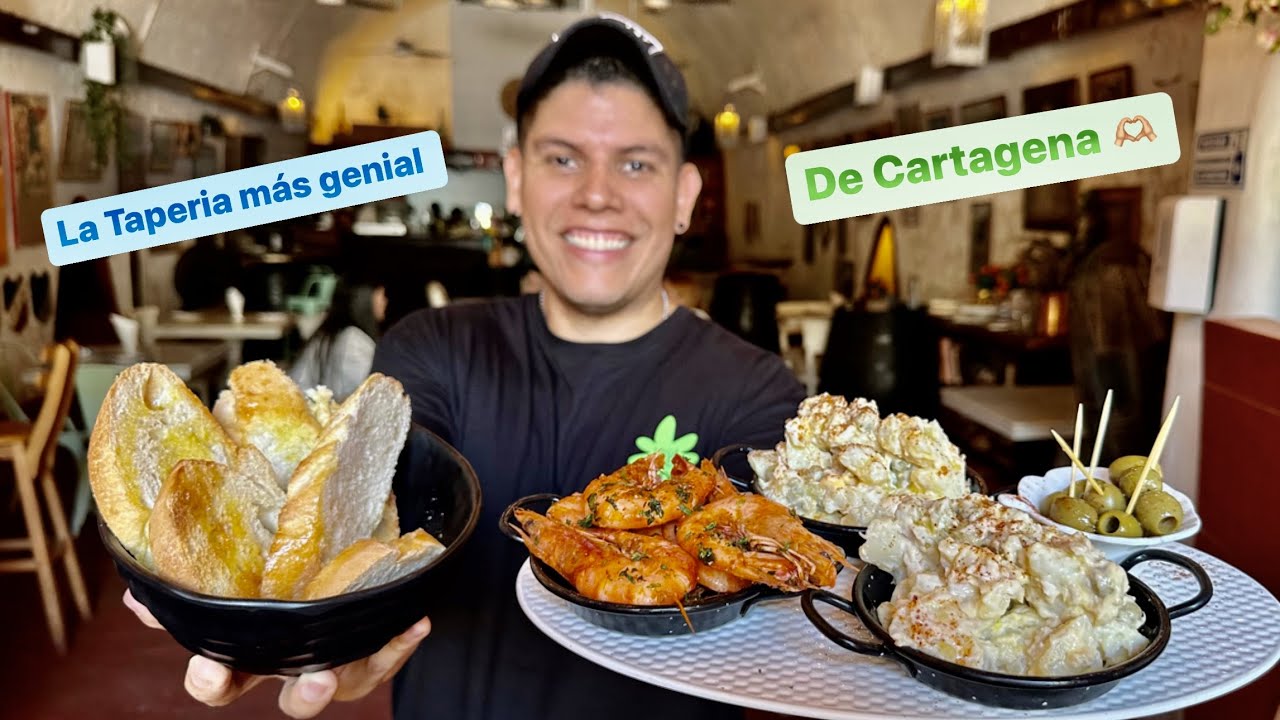 Probando el lugar de TAPAS ESPAÑOLAS mas genial de Cartagena - Es una JOYA - La Taperia