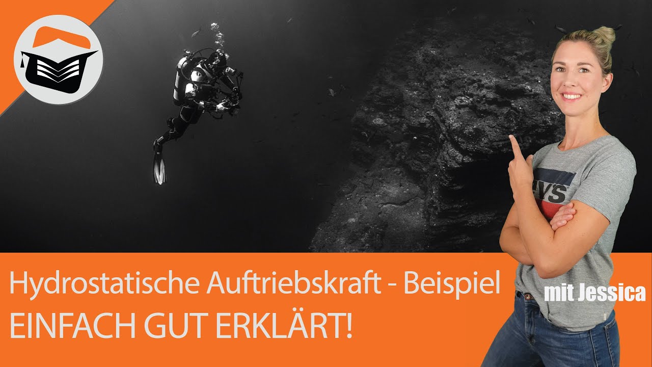 Hydrostatische Auftriebskraft | berechnen | Beispiel | Einfach erklärt! - Hydrostatik mit Jessica
