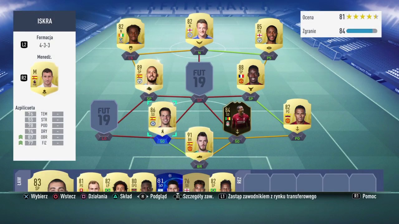FIFA 19 FUT- Przebudowa składu!