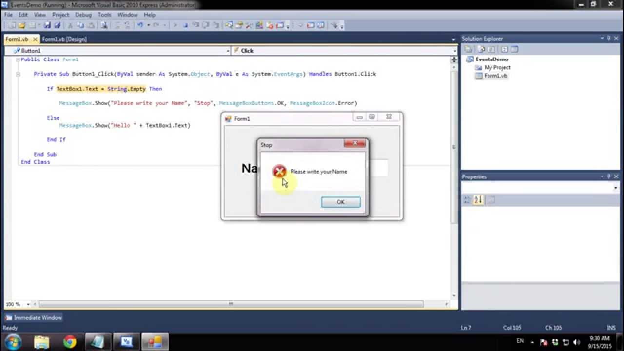 (Advanced MessageBox) in VB.NET
