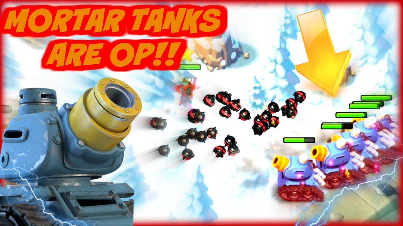 RAINMAKERS TOO STRONG?! MORTAR TANKS IN BOOM BEACH!
