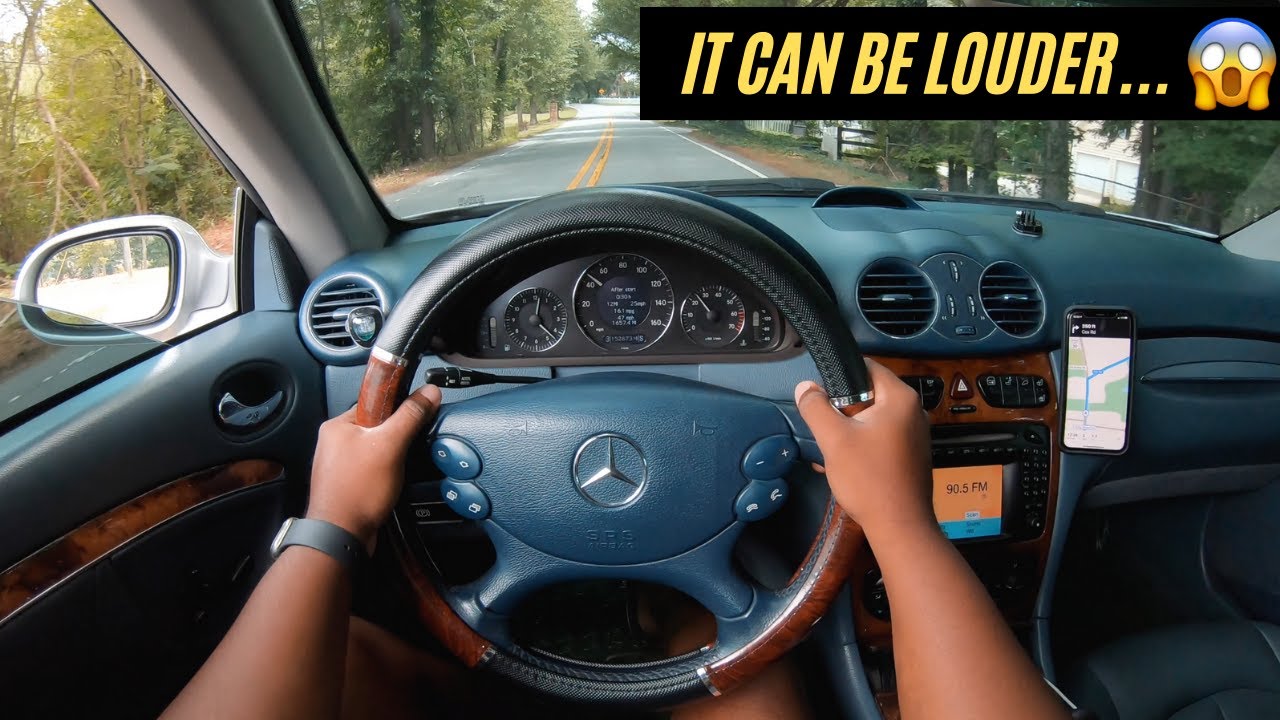 Brutal POV Mercedes CLK500 V8 M113 Exhaust