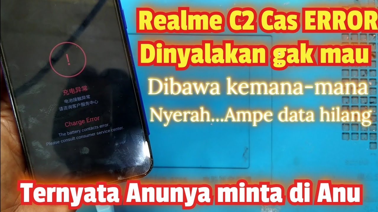 Servis HP Realme C2 charge Error Solutions Done 100% #TeksoVlog