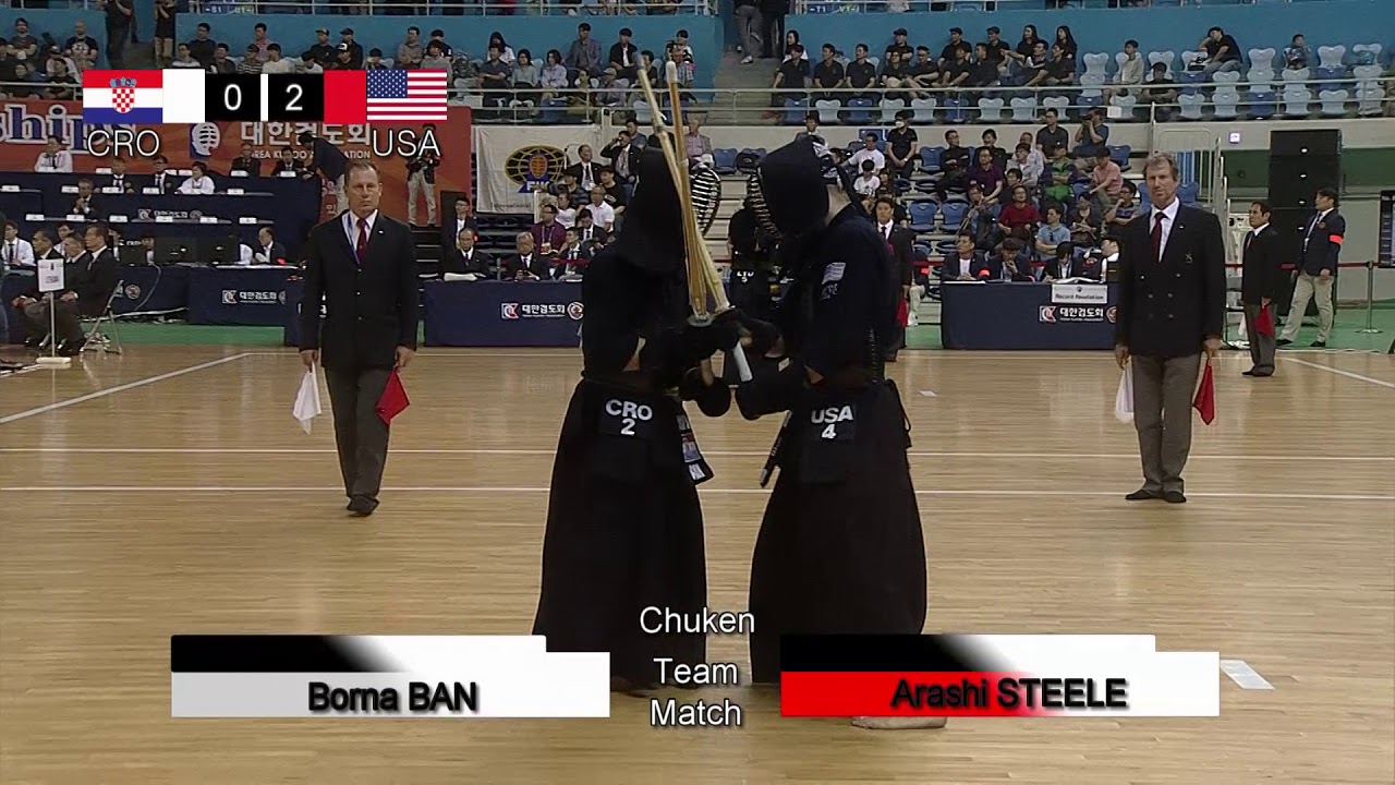 17th World Kendo Championships Men's TEAM MATCH 6ch Croatia vs United States of America