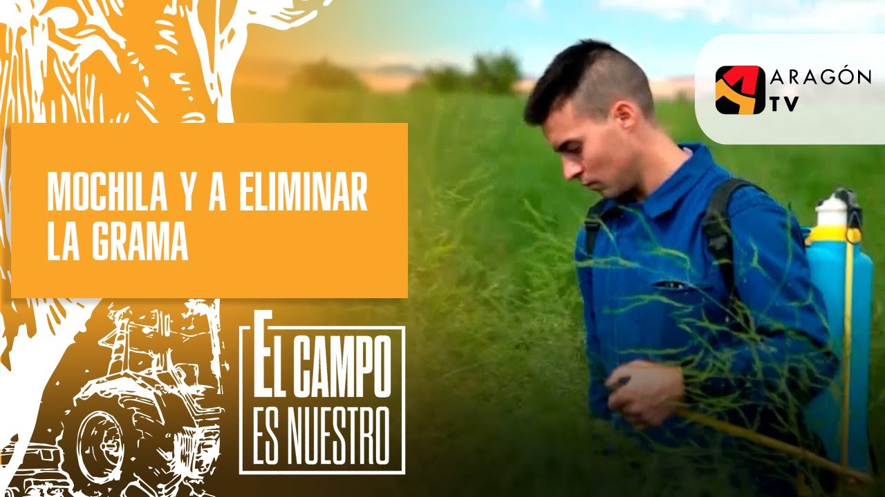 Mochila y a eliminar la grama
