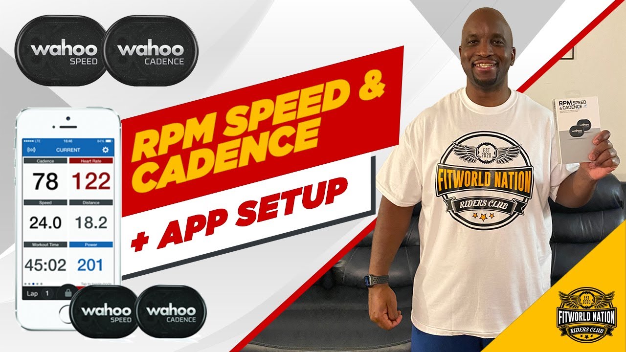 Wahoo RPM Speed and Cadence Sensor / with App Setup