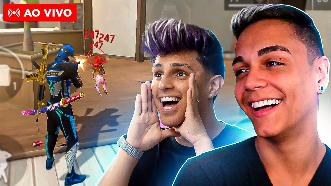 💙 FREITAS E NOBRU AO VIVO 💙 DUO DA RESENHA 💙 FREE FIRE MOBILE 💙 LIVE ON! 💙