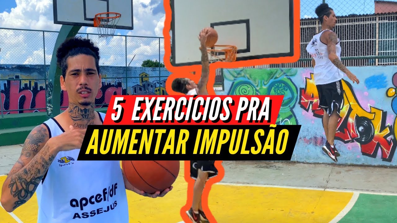 TREINO DE IMPULSÃO PRA BASQUETE (5 EXERCÍCIOS)