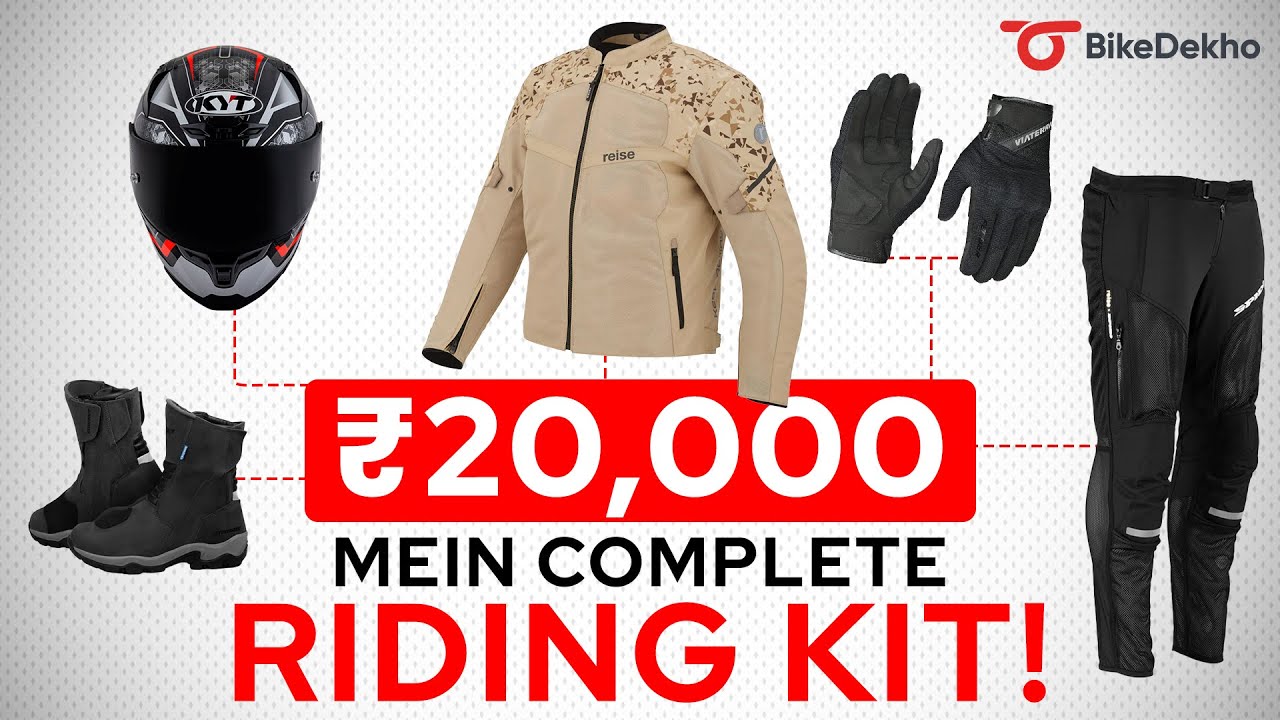 Budget-friendly riding gear | Complete your riding kit in Rs. 20,000 only!
