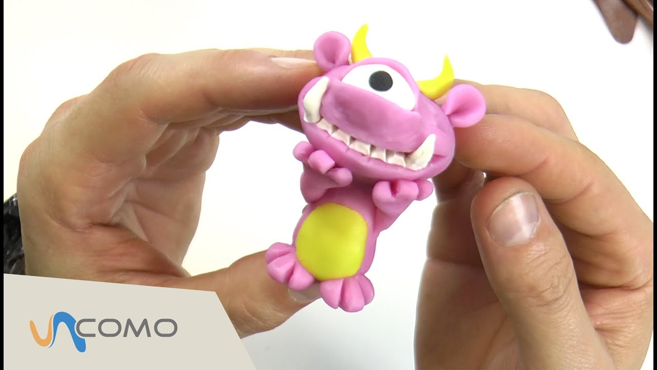 Muñecos de plastilina -  MONSTRUO de colores