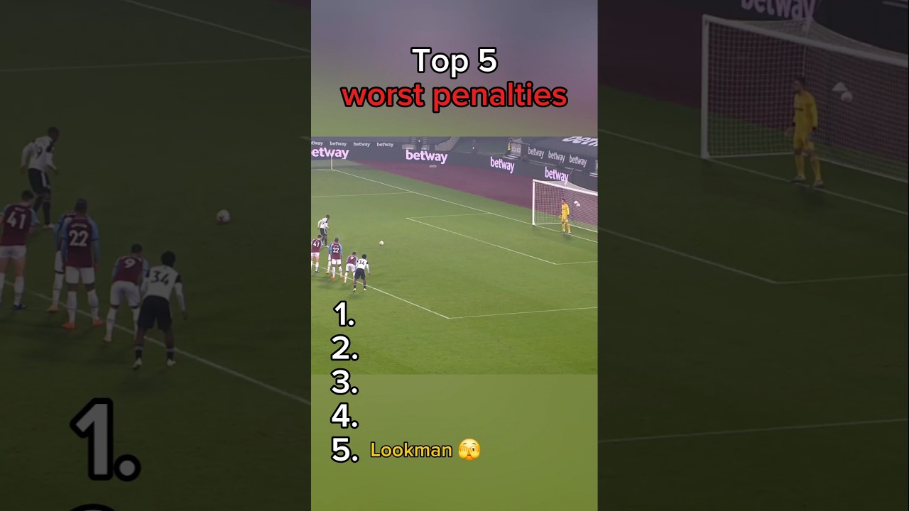 Worst penalties in football 😬 #football #premierleague #shorts