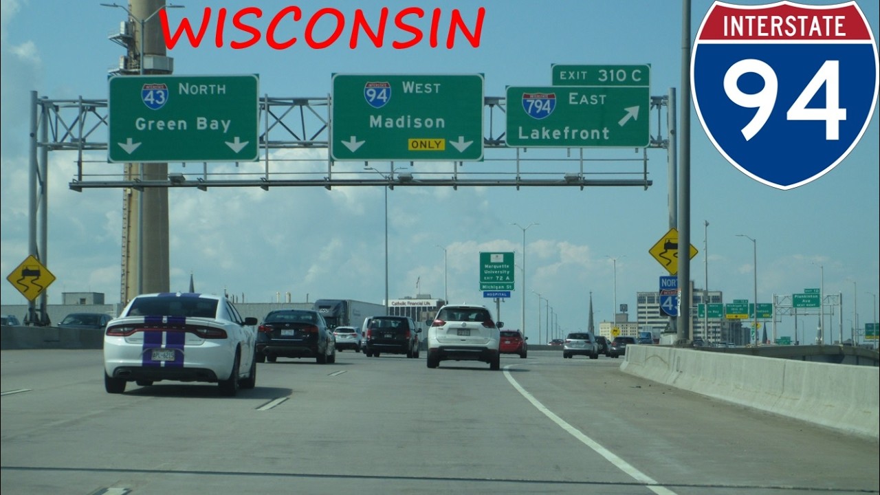 Interstate 94 - Wisconsin westbound [FULL LENGTH VIDEO]