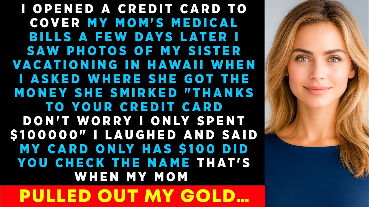 I OPENED A Credit Card To Cover My MOM'S Medical Bills. A Few Days Later 
